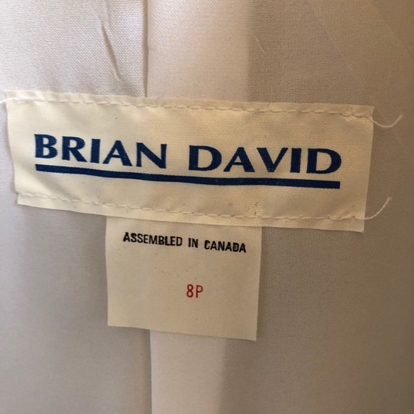 Brian David Boxy Blazer Set Skirt Stripes Formal Long Sleeve Colourful C - Picture 3 of 14